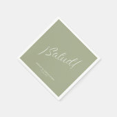 ¡Salud! Größe Grün Minimal für jeden Anlass Cockta Serviette (Ecke)