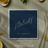¡Salud! Indigo Blue Minimal für jeden Anlass Cockt Serviette