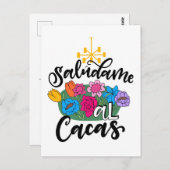 Saludame Al Cacas, handschriftlich Postkarte (Vorne/Hinten)