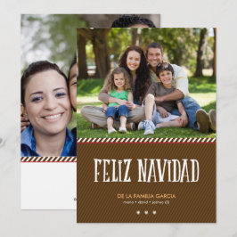 Saludo militar de la Navidad de Brown Feiertagskarte