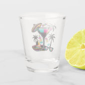 saludos a mis amigos - Grüsse an meine Freunde Schnapsglas (Rückseite)