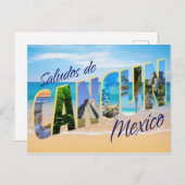 Saludos de Cancun, Grüße von Cancun Postkarte (Vorne/Hinten)