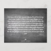 Saludos De Navidad en La Pizarra (Rückseite)