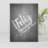 Saludos De Navidad en La Pizarra (Stehend Vorderseite)