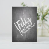 Saludos De Navidad en La Pizarra (Stehend Vorderseite)