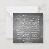 Saludos De Navidad en La Pizarra Mitteilungskarte (Rückseite)