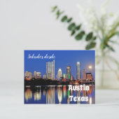 Saludos desde Austin Texas - Postkarte (Stehend Vorderseite)