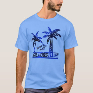 SALUDOS - Sonne und Meer für Alle - Palmendekor T-Shirt