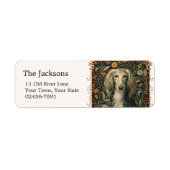 Saluki Arabischer oder Persischer Windhund Vintage (Vorne)