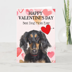 Saluki Beste Hundemutter Benutzerdefinierte Valent Feiertagskarte