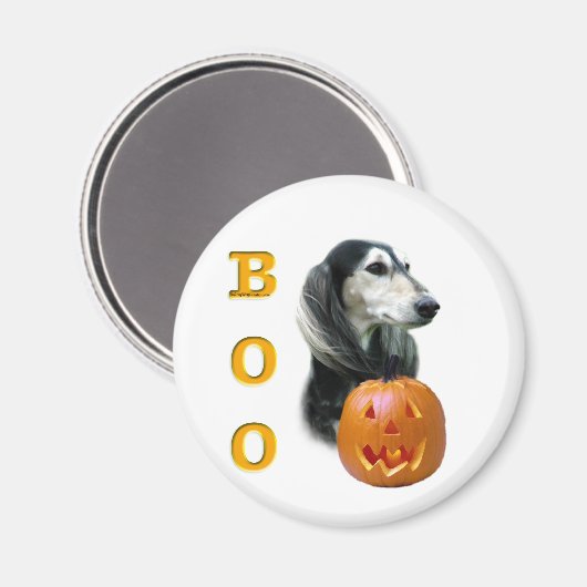 Saluki Boo Magnet (Vorderseite/Rückseite)