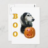 Saluki Boo Postkarte (Vorne/Hinten)