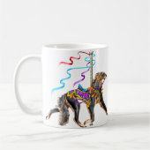 Saluki Carousel Black & Tan Kaffeetasse (Links)