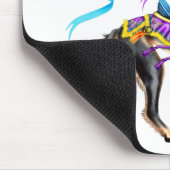 Saluki Carousel Black & Tan Mousepad (Ecke)