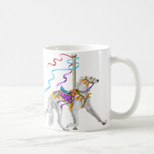 Saluki Carousel White Kaffeetasse