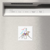 Saluki Carousel White Magnet (In Situ (Geschirrspüler))