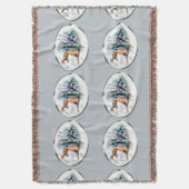 Saluki Christmas Decke (Vorderseite Vertikal)