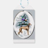 Saluki Christmas Geschenkanhänger (Rückseite)