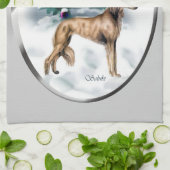 Saluki Christmas Handtuch (Gefaltet)
