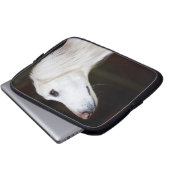 Saluki, das oben schaut laptopschutzhülle (Vorne Knopf)