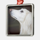 Saluki, das oben schaut ornament aus metall (Links)