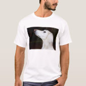 Saluki, das oben schaut T-Shirt (Vorderseite)