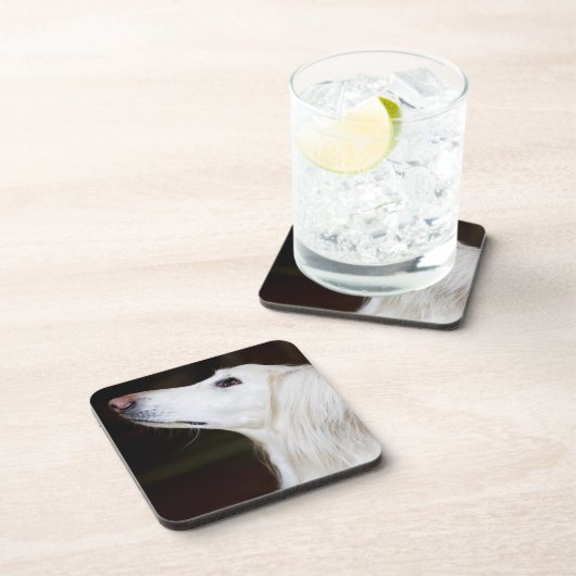 Saluki, das oben schaut untersetzer (Rechte Seite)