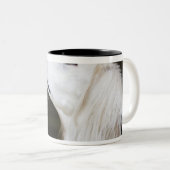 Saluki, das oben schaut zweifarbige tasse (VorderseiteRechts)