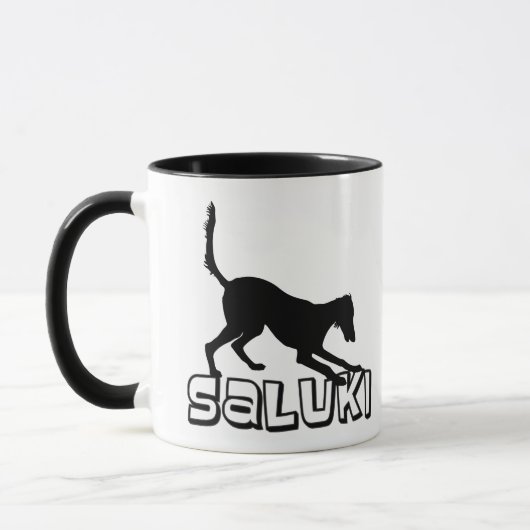 Saluki Dog Tasse (Links)