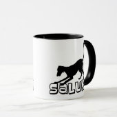 Saluki Dog Tasse (VorderseiteRechts)