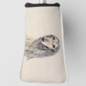 Saluki (Fawn) Malerei - Niedliche Original Hunde K Golf Headcover (Rotieren 90)