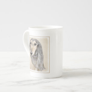 Saluki (Fawn) Malerei - Niedliche Original Hunde K Porzellantasse