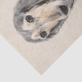 Saluki (Fawn) Malerei - Niedliche Original Hunde K Seidenpapier (Ausschnitt)