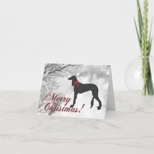 Saluki Frohe Weihnachten  Karte