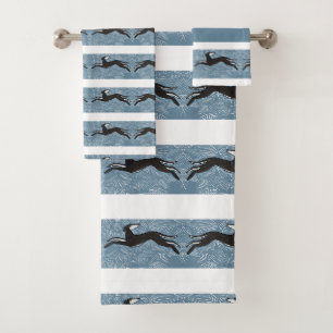 Saluki Greyhound Badhandtuch Set