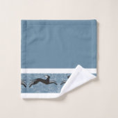 Saluki Greyhound Badhandtuch Set (Waschlappen)