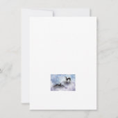 Saluki Greyhound Heaven Mitteilungskarte (Rückseite)