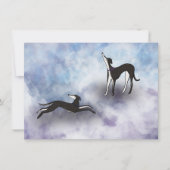 Saluki Greyhound Heaven Mitteilungskarte (Vorderseite)