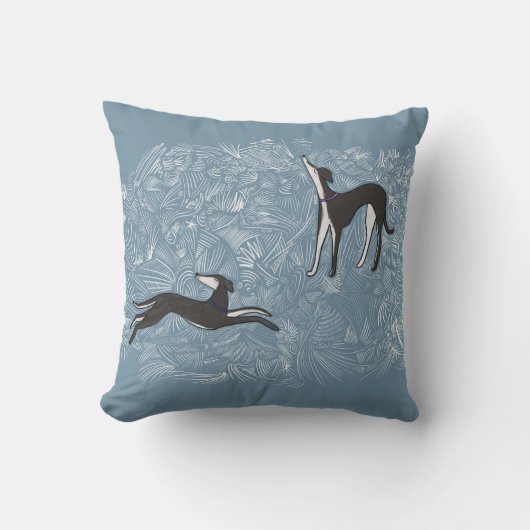 Saluki Greyhound Kissen (Vorderseite)