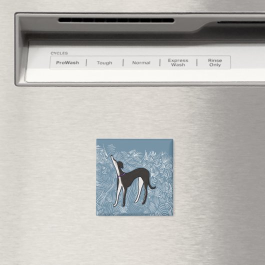 Saluki Greyhound Magnet (In Situ (Geschirrspüler))