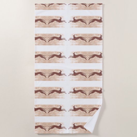 Saluki Greyhound Strandtuch (Vorderseite)