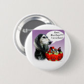 Saluki Halloween Candy Button (Vorne & Hinten)