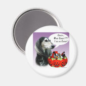 Saluki Halloween Candy Magnet (Vorderseite/Rückseite)