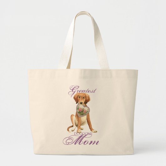 Saluki Heart Mama Jumbo Stoffbeutel (Vorne)