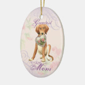 Saluki Heart Mama Keramik Keramik Ornament (Links)
