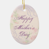 Saluki Heart Mama Keramik Keramik Ornament (Hinten)