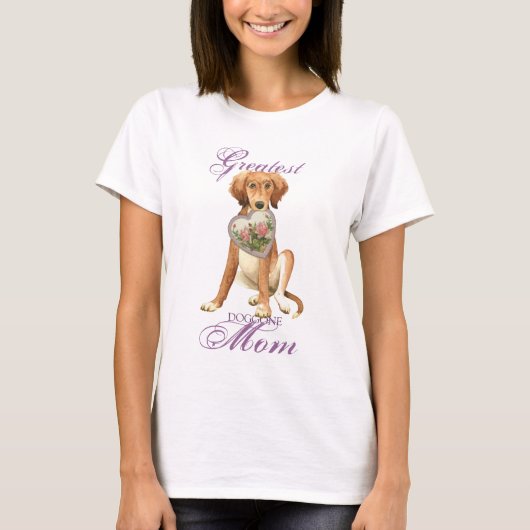 Saluki Heart Mama T-Shirt (Vorderseite)