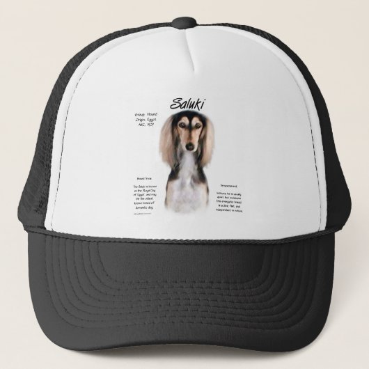 Saluki History Design Truckerkappe (Vorderseite)