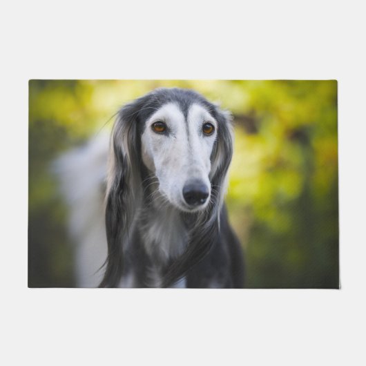Saluki-Hund. Fußmatte (Vorderseite)