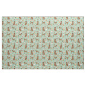 Saluki Hundekaffee Liebling Minze Stoff (Fat Quarter (45,7 x 55,9 cm))